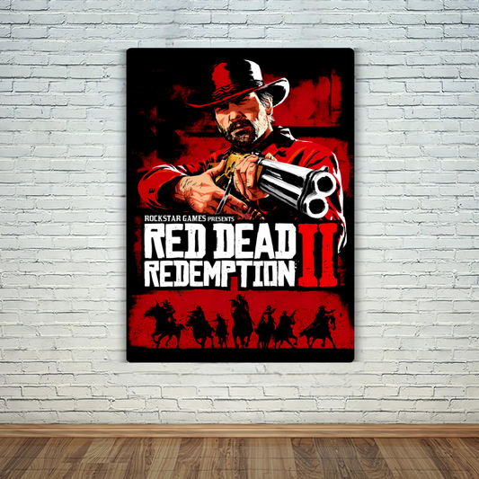 Red Dead II Metal Poster