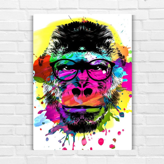 Abstract Monkey Metal Poster