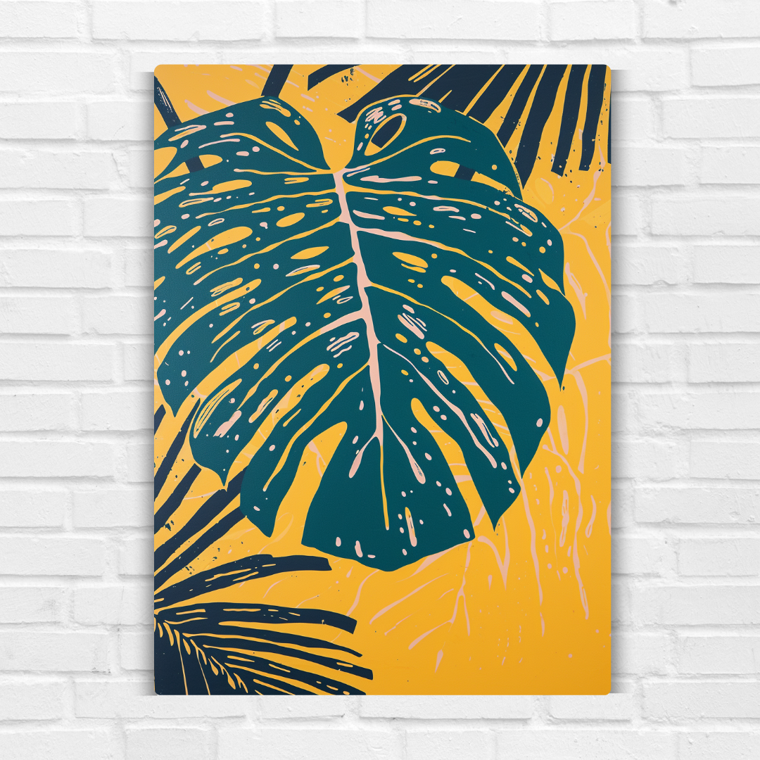 Leaf Art Metal Poster