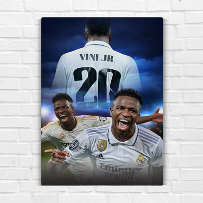 Vinicius Junior Metal Poster