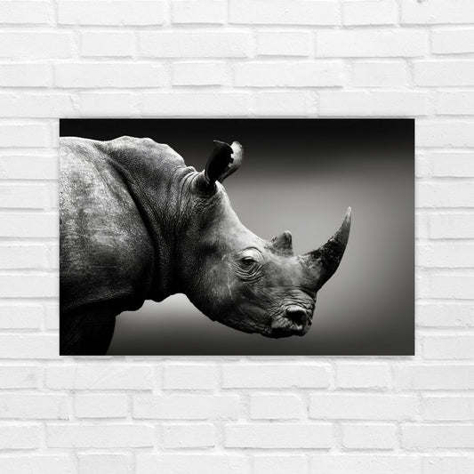 Rhino Metal Poster