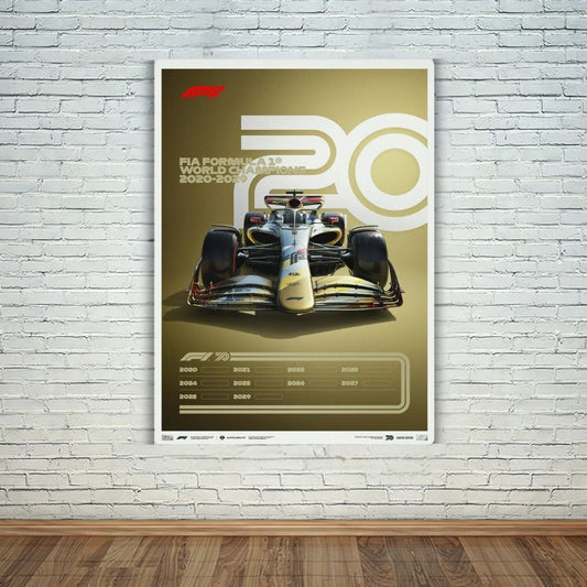 F1 World Champions 2020-2029 Metal Poster
