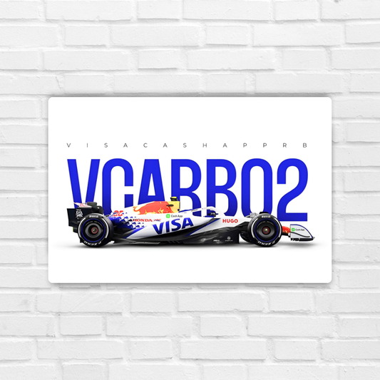 Formula 1 RB VCARB 02 Metal Poster