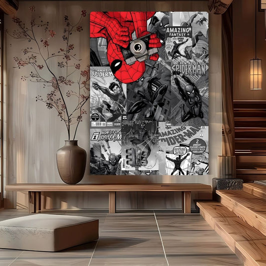 Spider-Verse Collage Metal Poster