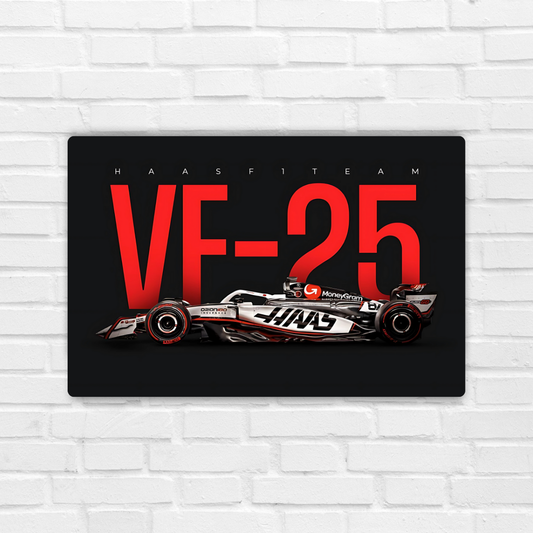 Haas VF-25 Metal Poster