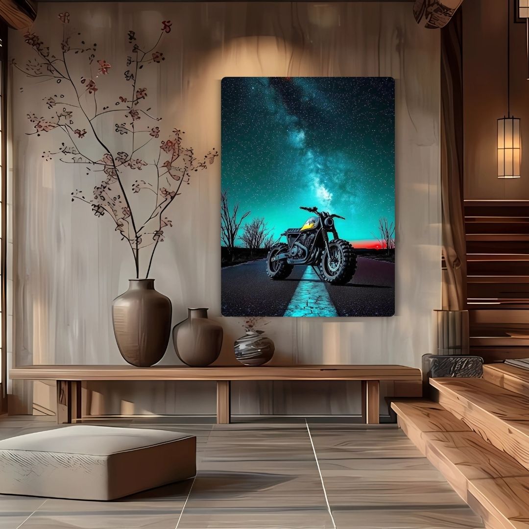 Midnight Rider Metal Poster