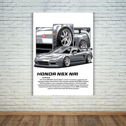 Honda NSX NA1 Metal Poster