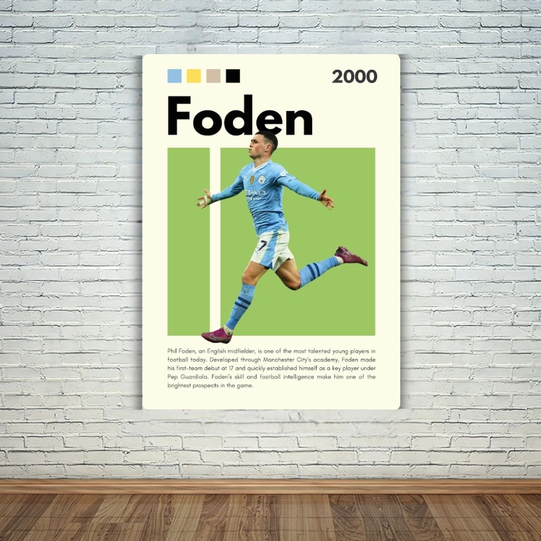 Phil Foden Metal Poster