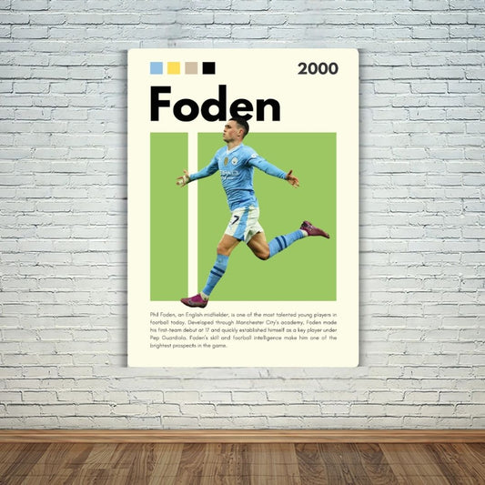 Phil Foden Metal Poster