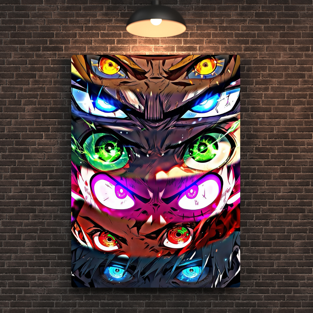 Anime Eyes Metal Poster