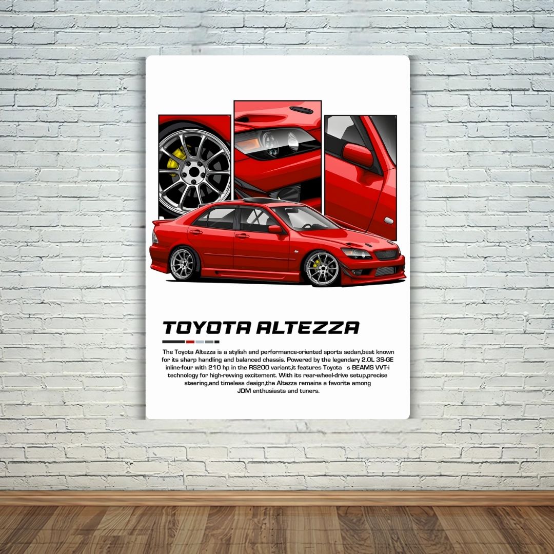 Toyota Altezza Metal Poster