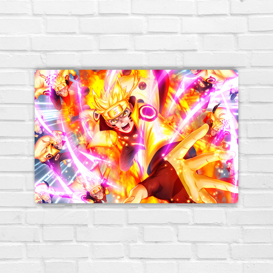 Dynamic Naruto Uzumaki Metal Poster