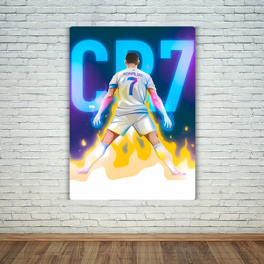 CR7 The Fire Within Metal Poster
