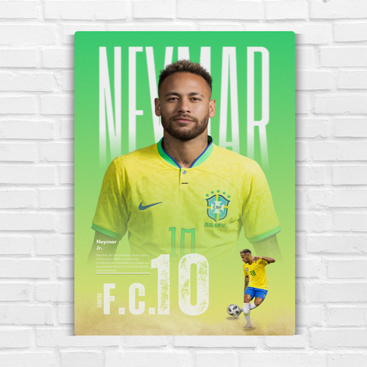 Neymar Junior Metal Poster