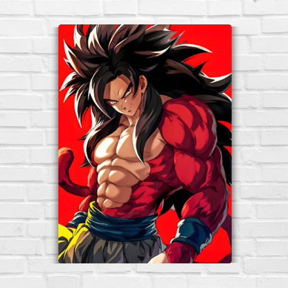 Goku Super Saiyan 4 Metal Poster