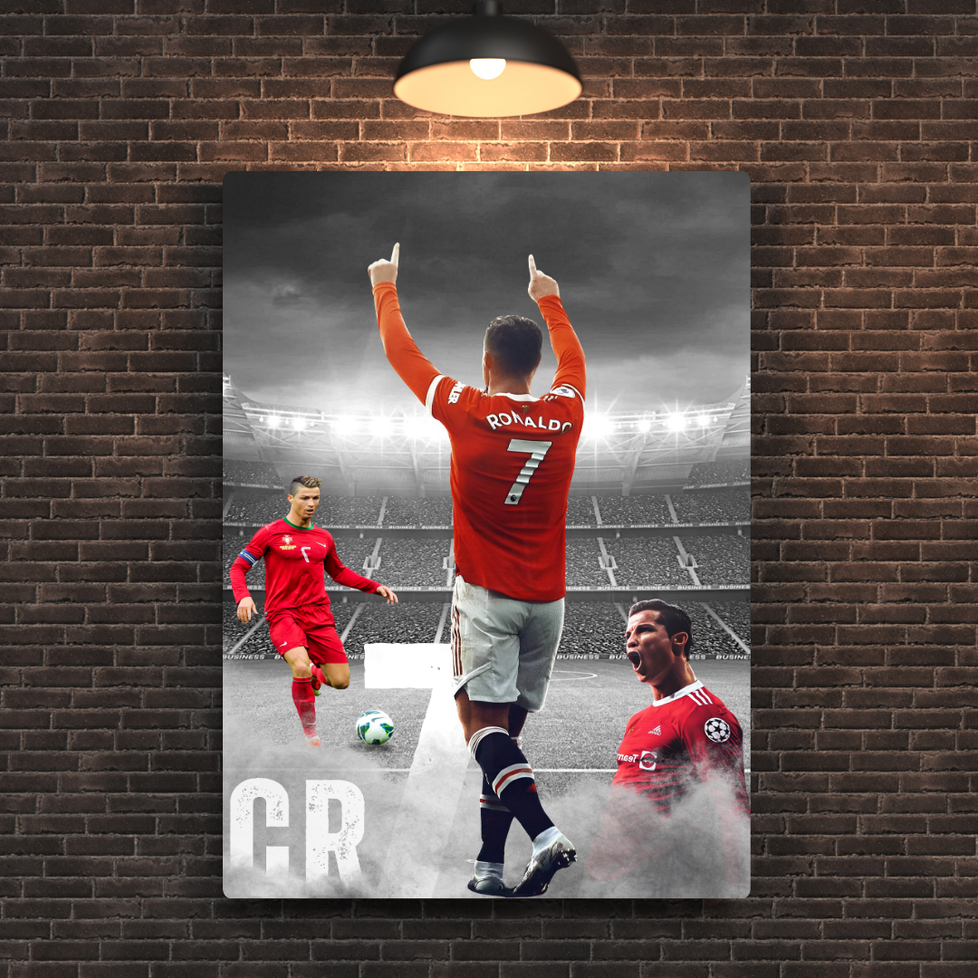 Cristiano Ronaldo - CR7 Metal Poster