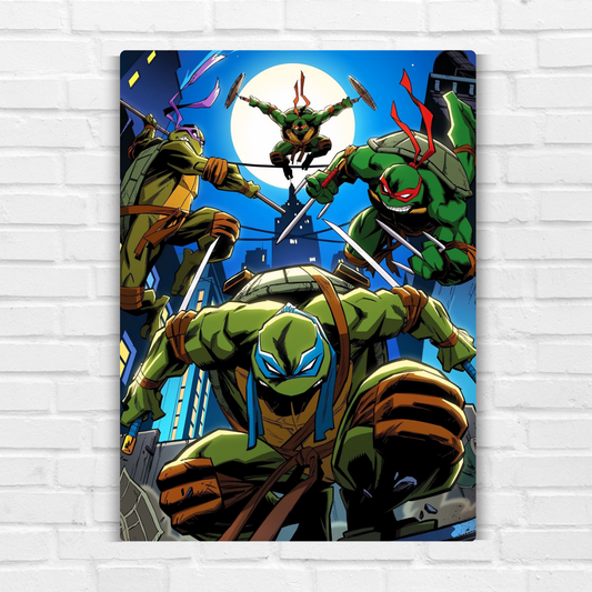 Ninja Turtles Metal Poster