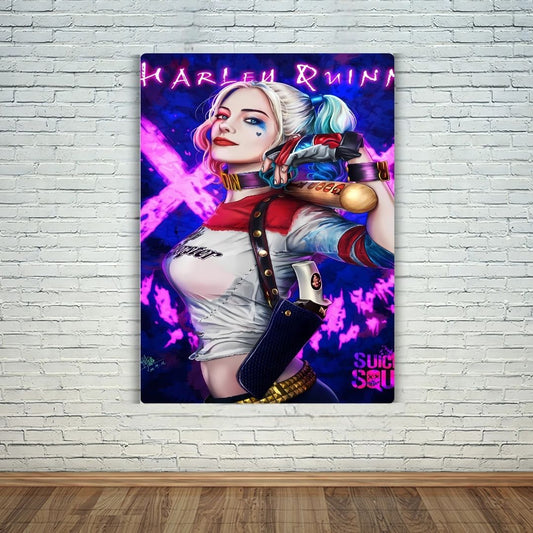 Harley-Quinn Art Metal Poster