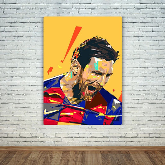 Messi The Goat Metal Poster