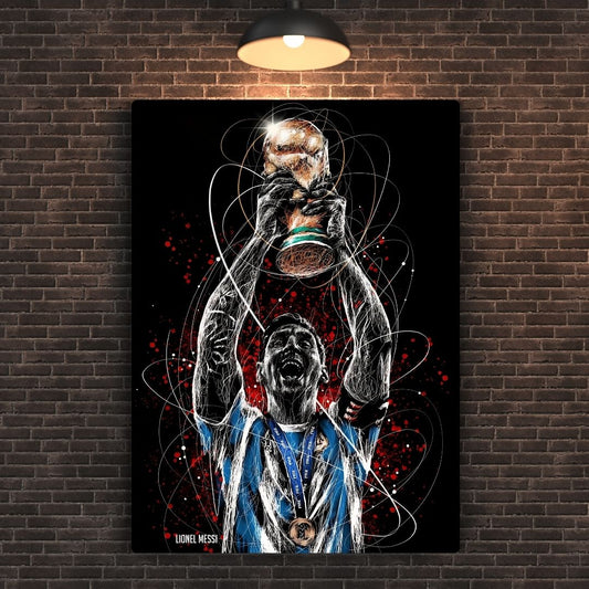 Messi's Golden Moment Metal Poster