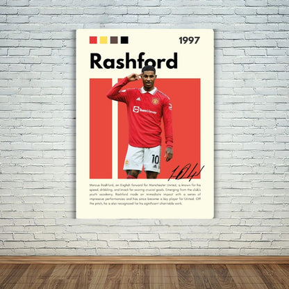 Marcus Rashford Metal Poster
