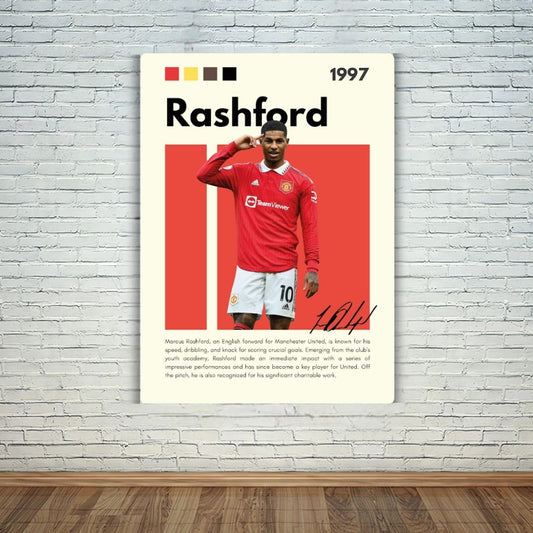 Marcus Rashford Metal Poster