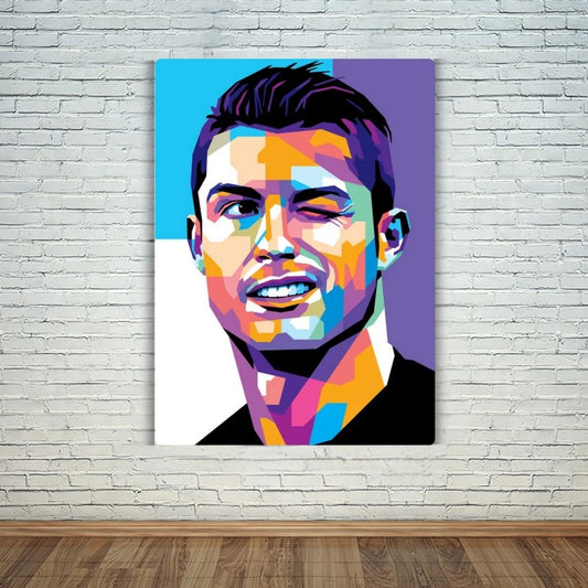 CR7 Pop Art Metal Poster
