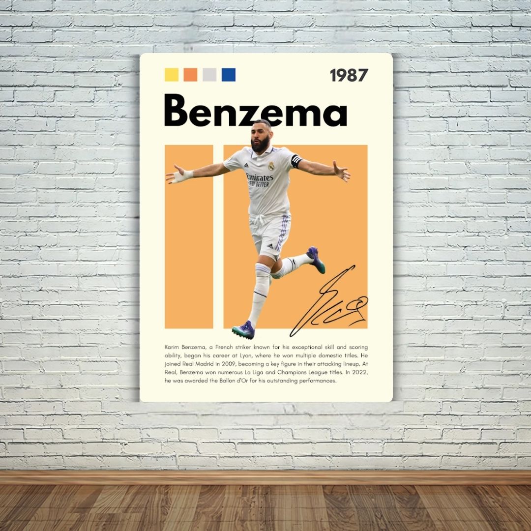 Benzema Metal Poster