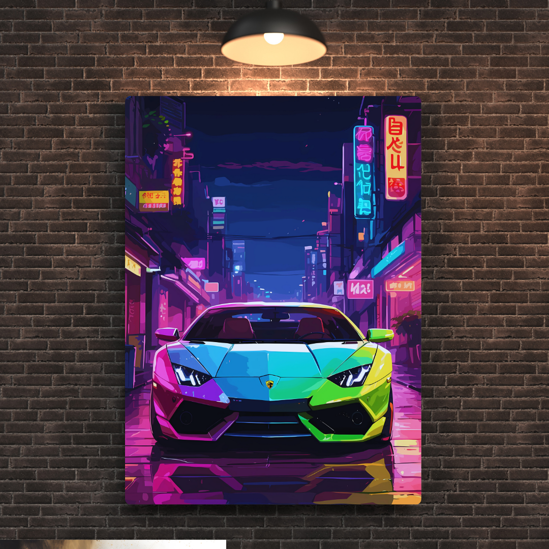 Lambo Deviance Metal Poster