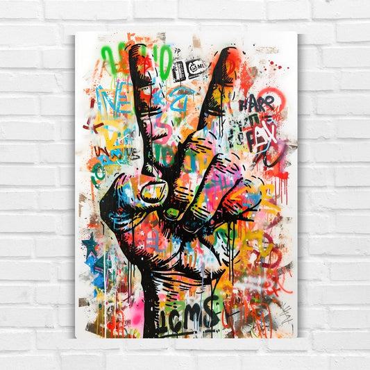 Peace Out Loud Metal Poster