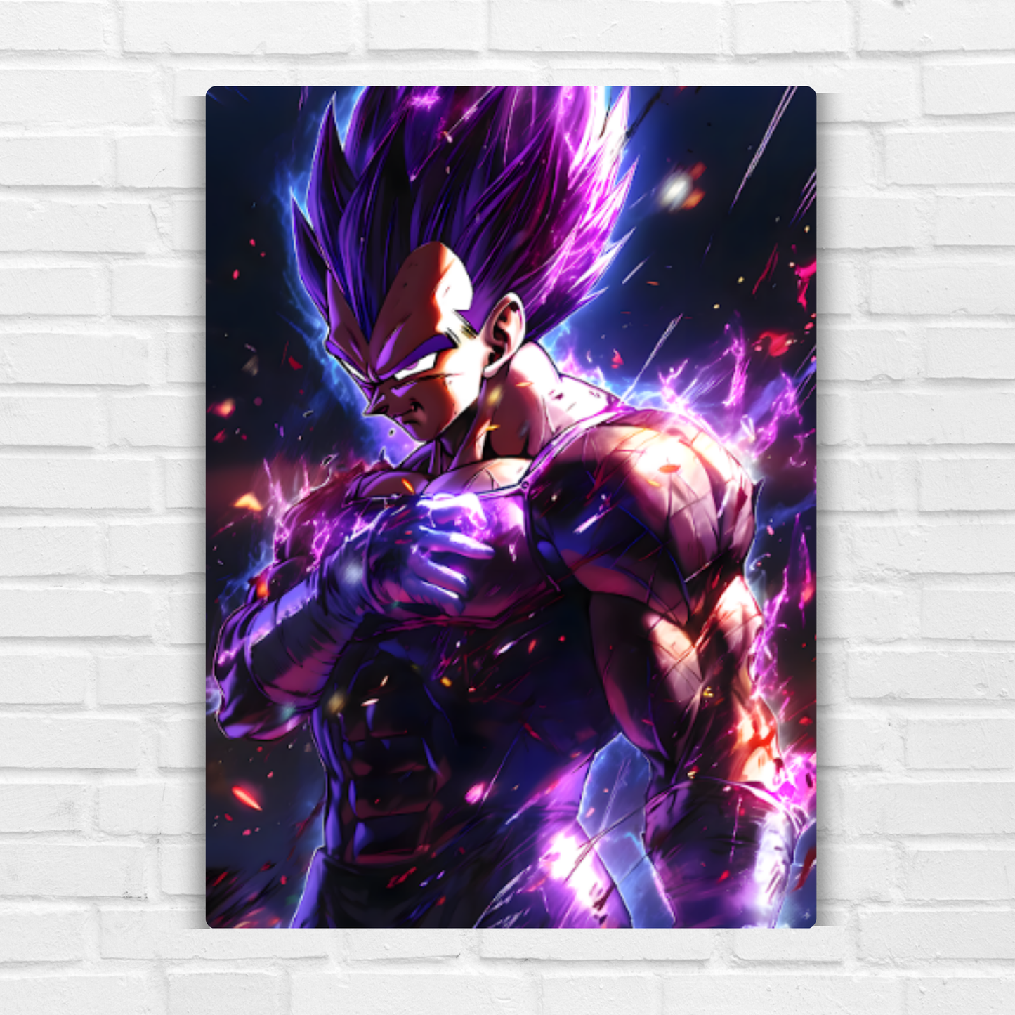 Purple Vegeta Metal Poster