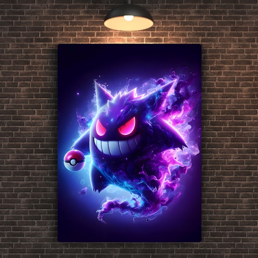 Gengar Metal Poster