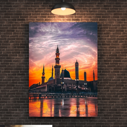 Masjid-e-Nabvi Metal Poster