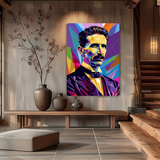 Nikola Tesla Metal Poster