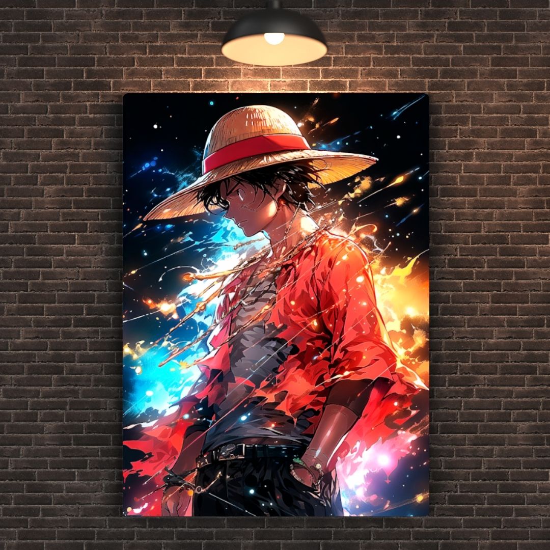 Luffy The Fire Within Metal Poster