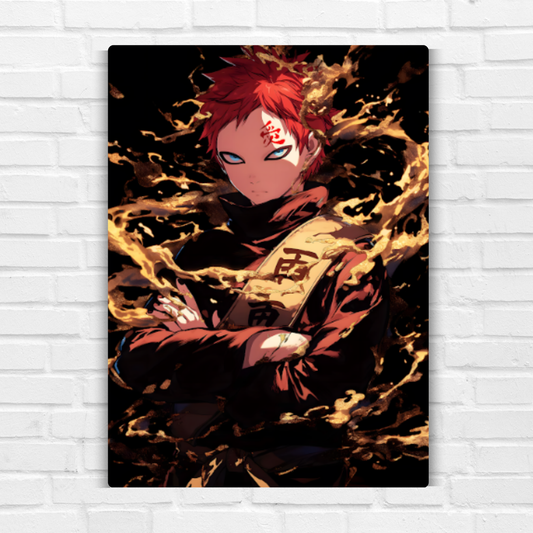 Gaara Metal Poster