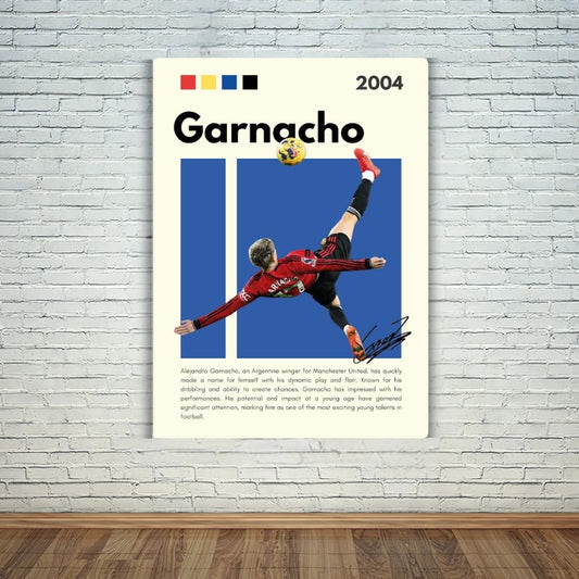 Alejandro Garnacho Metal Poster