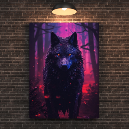 Midnight Howl Metal Poster