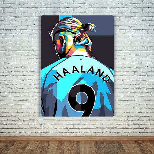 Haaland In Pop Art Metal Poster