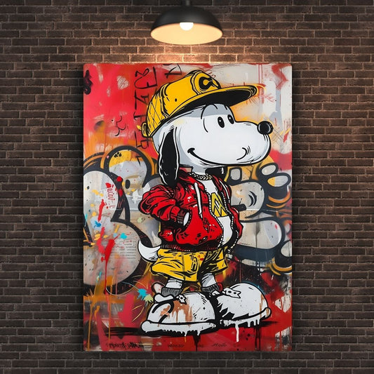 Modern Snoopy Metal Poster