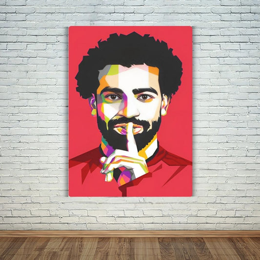 Mohamed Salah Art Metal Poster
