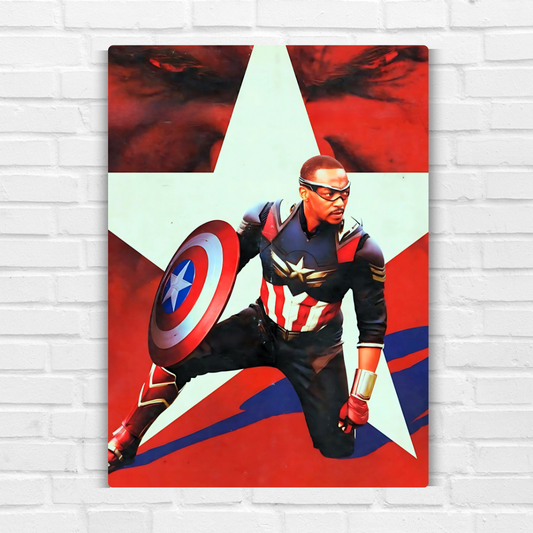 Captain America - Brave New World  Metal Poster
