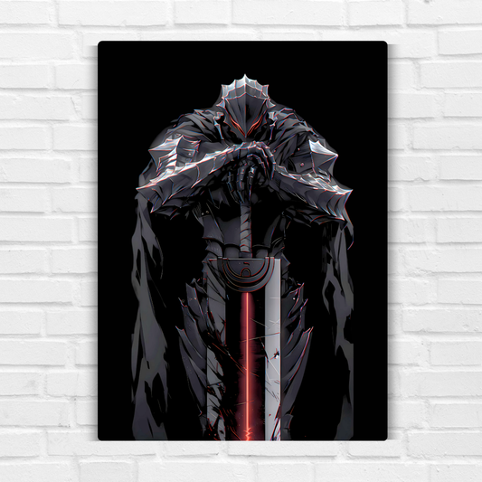 Guts Black Swordsman Metal Poster
