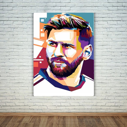 Iconic Messi Metal Poster