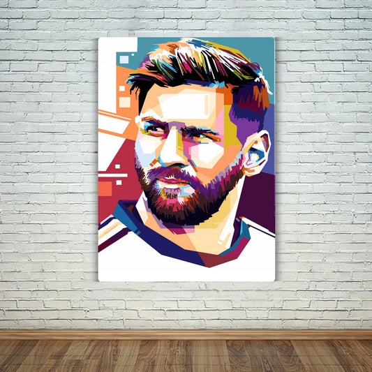 Iconic Messi Metal Poster