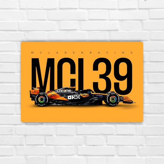 McLaren MCL38 Metal Poster