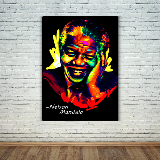 Nelson Mandela Metal Poster