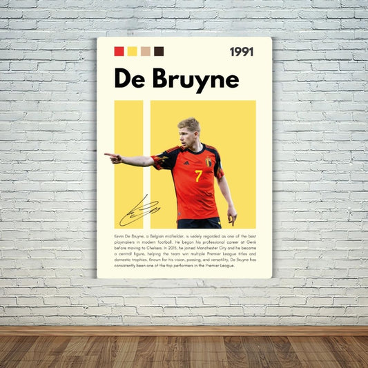 Kevin De Bruyne Metal Poster