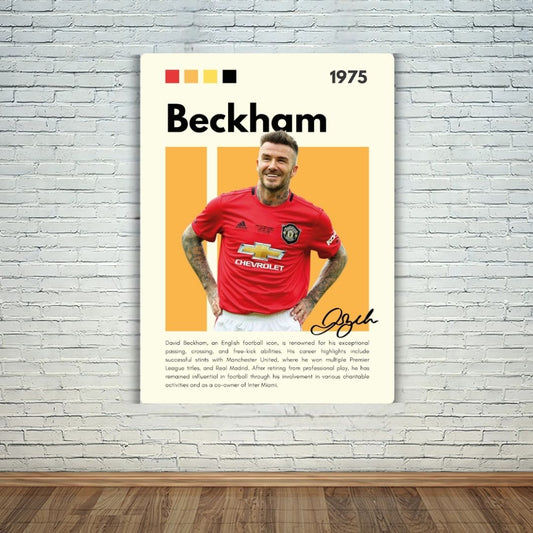 David Beckham Metal Poster