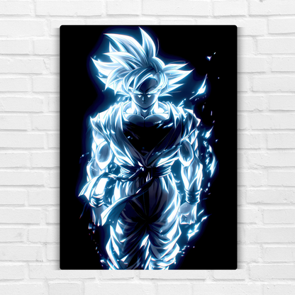 Goku Neon Metal Poster